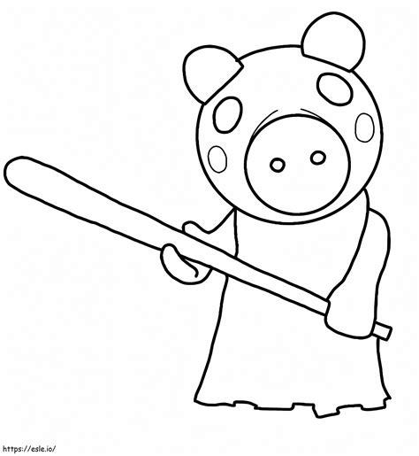 Roblox Piggy Colouring Pages