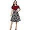 Buy ILLI LONDON Women's A-LINE Knee Length Dress (Black, Small) at ...