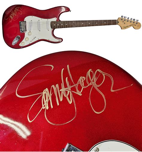 Lot - Sammy Hagar Signed Fender Squier Stratocaster Autographed Working ...