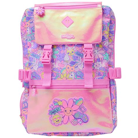 Big 18’’ Smiggle pink Sunflower Backpack - Luxury Quality – Kidspark