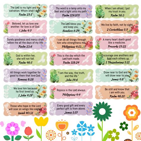 Buy 200 Pieces Bible Verse Stickers Scripture Inspirational Decals ...