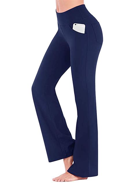 Avamo Women's High Waist Bootcut Yoga Pants with Pockets, Moisture ...
