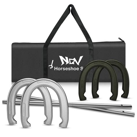 Amazon.com : NQV Horseshoe Outside Game,Horse Shoe Game Kit,Horseshoe ...