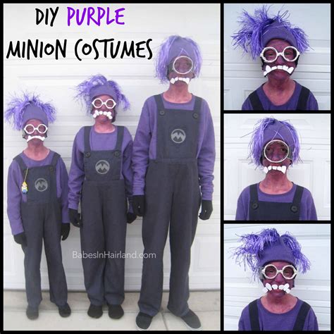 Purple Minion Halloween Costumes - Babes In Hairland | Purple minions ...