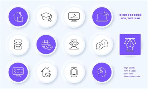 Bildungsset-Symbol Hausaufgaben Paar Vorlesung Lektion Lehrer Professor ...
