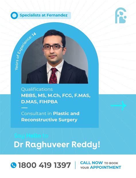 We are excited to welcome Dr Raghuveer Reddy, Consultant in Plastic ...