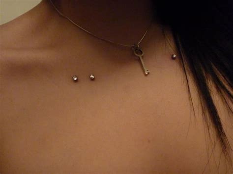 Piercing Surface, Collar Bone Piercing, Microdermal Piercing, Chest ...