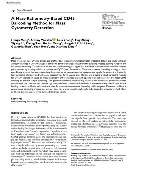 Image result for Barcoding Mass Cytometry