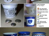 Image result for Crafts Using Yogurt Containers