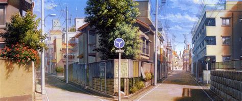 Download wallpaper summer, trees, the city, sign, street, posts, wire ...