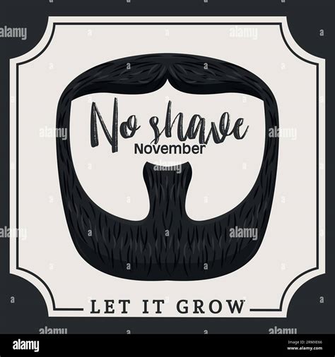 Colored no shave november poster Vector Stock Vector Image & Art - Alamy