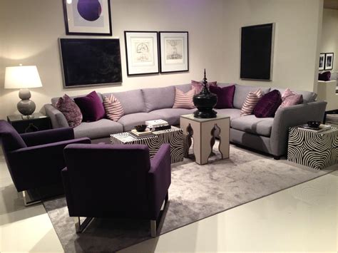 Grey Purple And Yellow Living Room - Living Room : Home Design Ideas ...