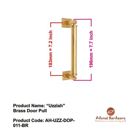 Best "Uzziah" Brass Door and Cabinet Pulls - Adonai Hardware
