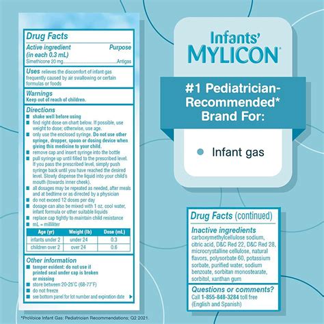 Mylicon Gas Relief Drops for Infants - Original Formula 1oz | Effective ...