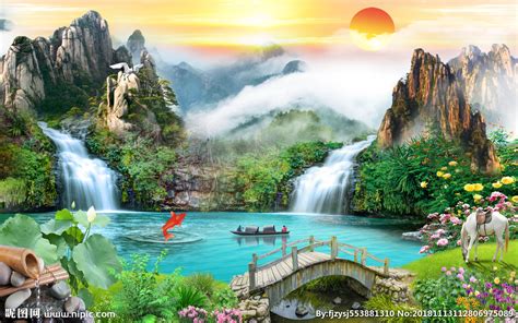 【图文教程】最炫中国风，教你用滴胶进行“高山流水”的场景制作