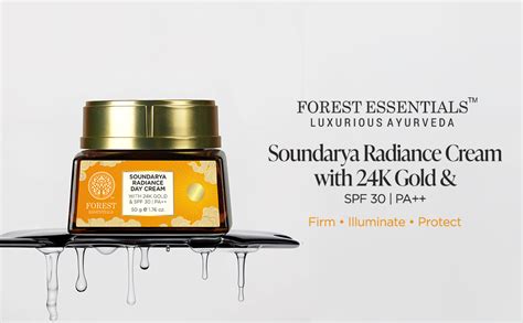 Forest Essentials Bestselling Soundarya Radiance Day Cream with 24K ...