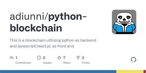 GitHub - adiunni/python-blockchain: This is a blockchain utilising ...