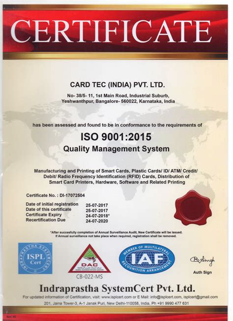 Chip card manufacturers in India