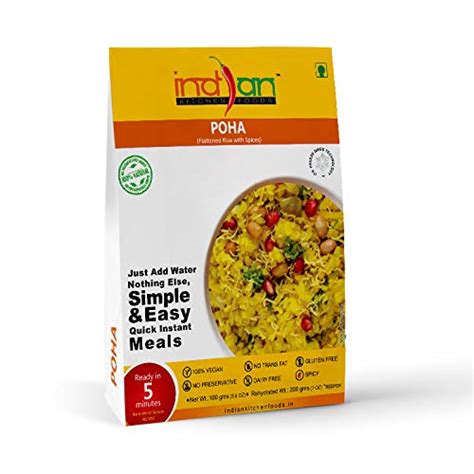 Indian Kitchen Foods Poha - Freeze Dried Gluten-Free Gourmet Indian ...