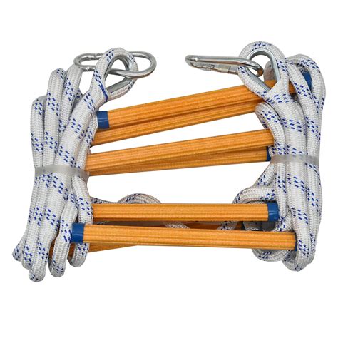 16ft Fire Escape Rope Ladder Emergency Fire Ladders Fire Escape Ladder ...