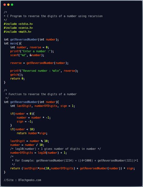 Image result for Reverse of Digits in C without Using Loop