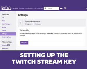 Image result for OBS Stream Key