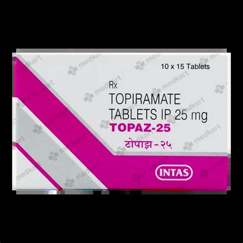 TOPAZ 25MG TABLET 15'S Price, Uses, Side Effects & Substitutes | Medkart