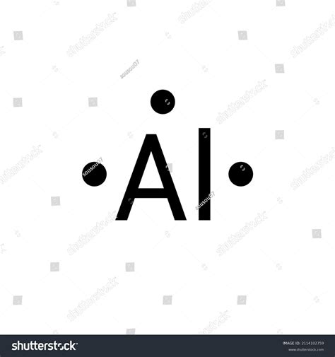 Lewis Structure Aluminum Al Stock Vector (Royalty Free) 2114102759