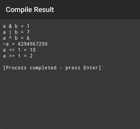 Image result for Bitwise Operators in C