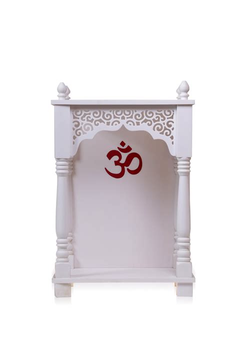 Corian Mandir with Red Inlay – Decofur