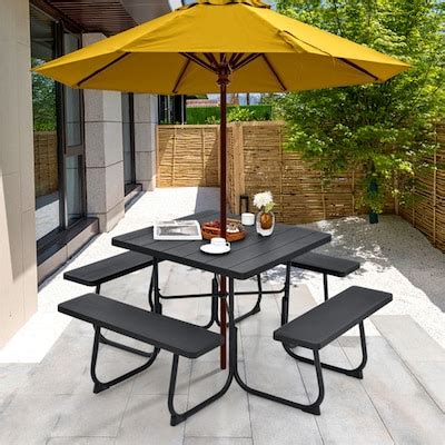 Black Picnic Tables at Lowes.com
