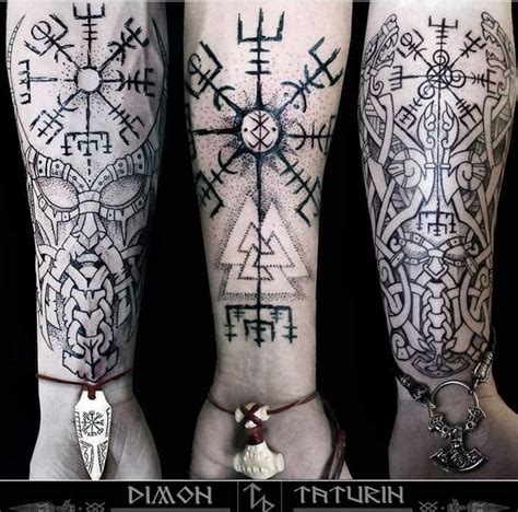 Nordic Viking Couple Tattoos - Printable Calendars AT A GLANCE