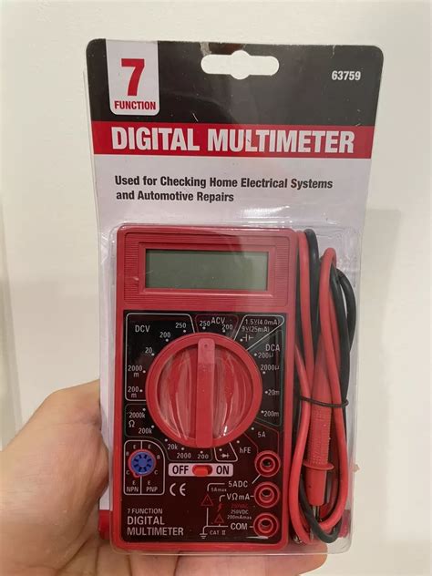 Cen-Tech Seven Function Digital Multimeter 的图像结果
