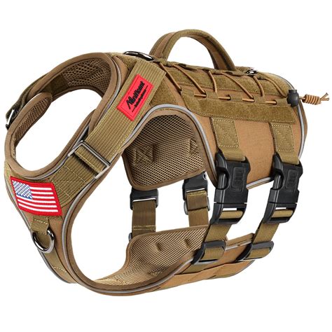 Manificent Tactical Dog Harness Full Body for Medium Large Dogs ...