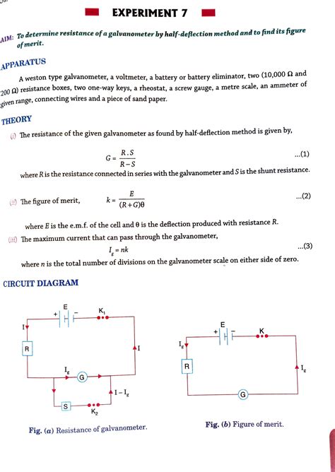 Half Deflection Method Galvanometer 的图像结果