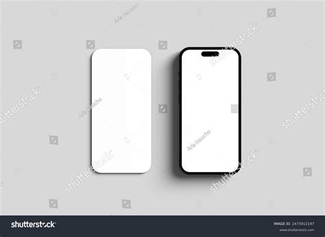 Top View Screen Smartphone Mockup Showcasing Stock Photo 2473912197 ...