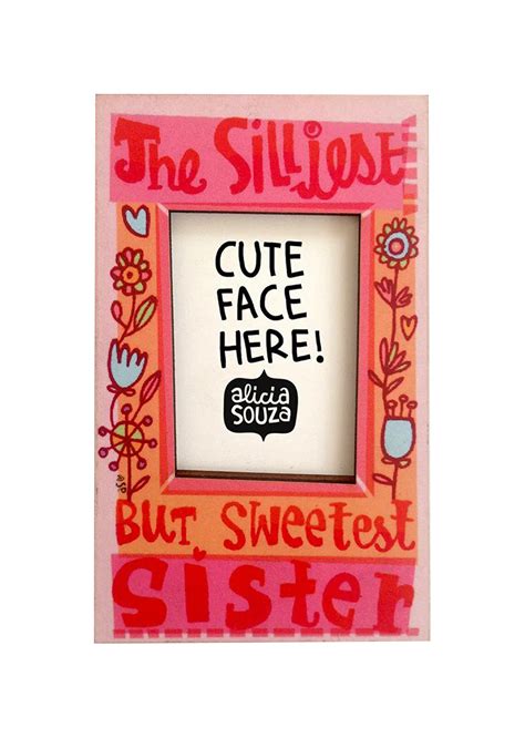 Sister love - Refrigerator magnetic frame – Happy Wagon