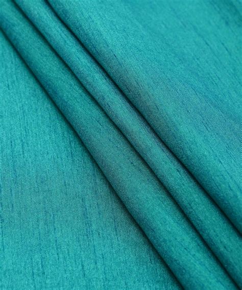 Buy Aquamarine Plain Dola Silk Fabric Online At Wholesale Prices ...
