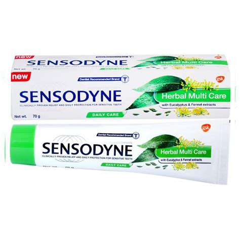 Buy Sensodyne Herbal Multi Care Sensitive Teeth Toothpaste, 70 gm | 19 ...