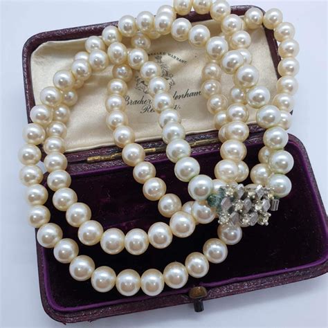 Vintage Pearl Necklace Old Pearl Necklace Lotus Pearl Necklace for ...