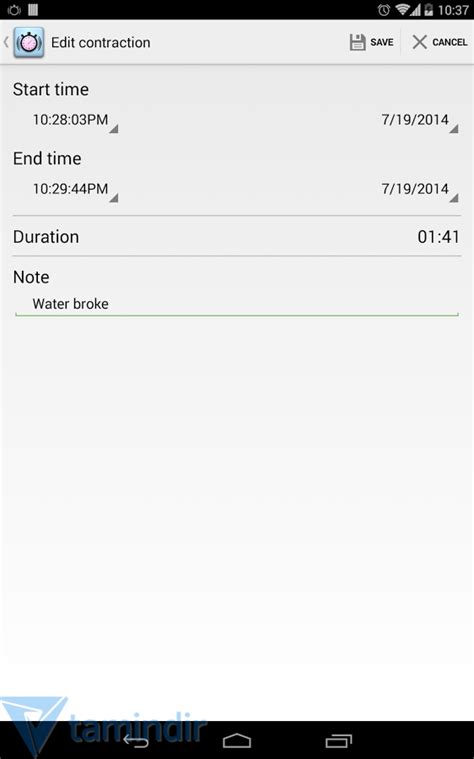 Contraction Timer 的图像结果
