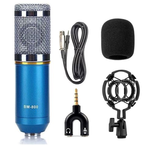 TECHBLAZE BM-800 Professional Condenser Microphone | Easy Plug & Play ...