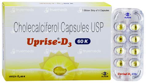 Uprise D3 60k Capsule - उपयोग, साइड इफेक्ट्स, खुराक, कीमत | Truemeds