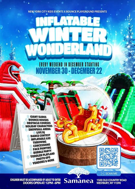 INFLATABLE WINTER WONDERLAND ( SUN DEC 1ST ), Samanea New York Mall ...