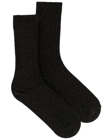 Snow Peak Recycled Cotton Socks in Black | FWRD