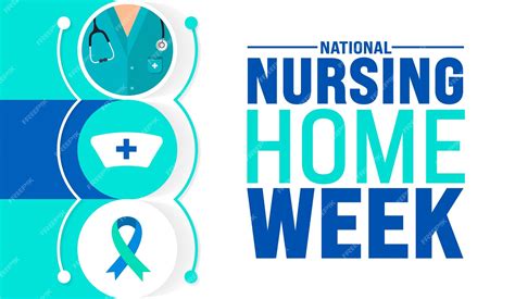 Premium Vector | May is National Nursing Home Week background template ...