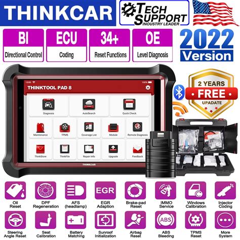 Buy THINKCAR Car Scanner All System 34 Reset Maintenance Automotive Bi ...