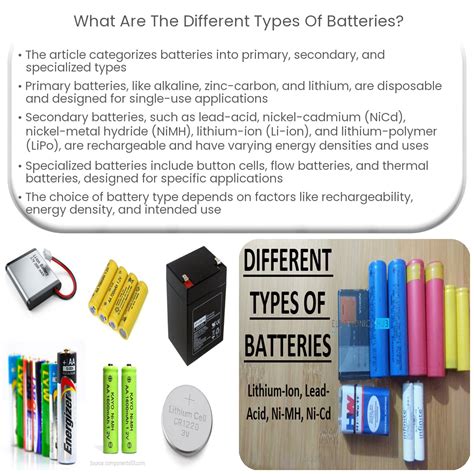 What are the different types of batteries? – Electricity – Magnetism