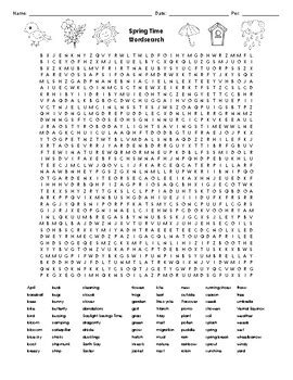 Image result for Spring Word Search Printable Difficult