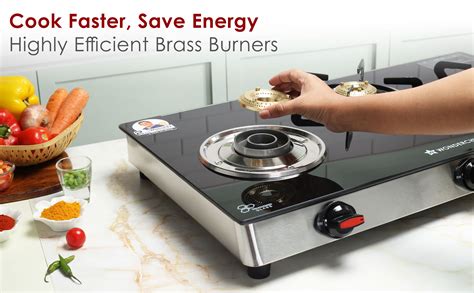 Wonderchef Galaxy 3-Burner Gas Stove | Precise Flame Control